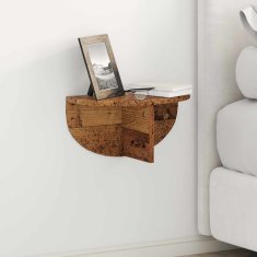 Vidaxl Stenska polica 2 kos Star les 38 x 19 x 19 cm