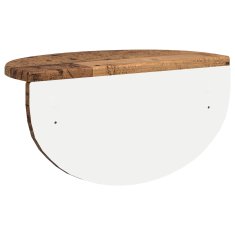 Vidaxl Stenska polica 2 kos Star les 38 x 19 x 19 cm
