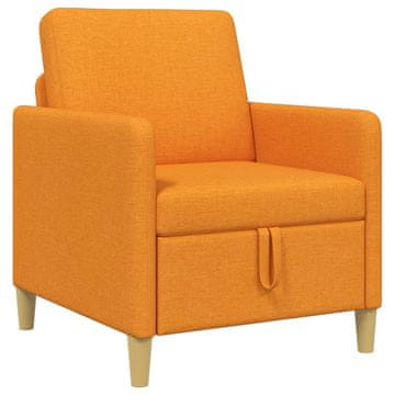 Vidaxl Sofa s shrambo Temno rumena 72 x 78 x 87 cm Poliester