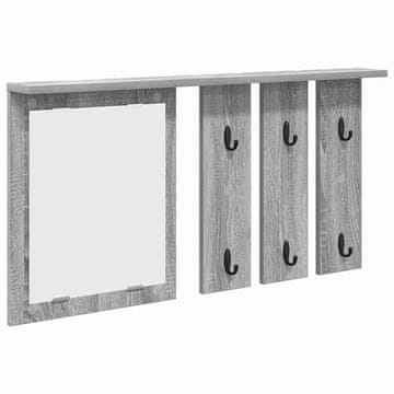 Vidaxl Nadwyčajna obešalnik za plašče Siva sonoma 85 x 10 x 45 cm