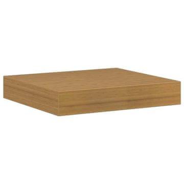 Vidaxl Stenska polica Bež 23 x 23,5 x 4 cm Konstruiran les