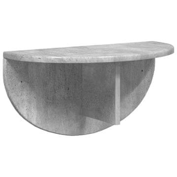 Vidaxl Stenska polica Betonsko siva 48 x 24 x 24 cm