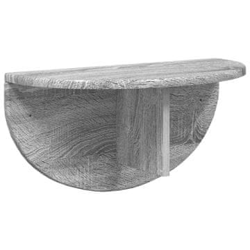 Vidaxl Stenska polica Siva Sonoma 48 x 24 x 24 cm