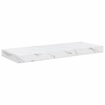 Vidaxl Stenska polica Beli marmor 60 x 23 x 4 cm Konstruiran les