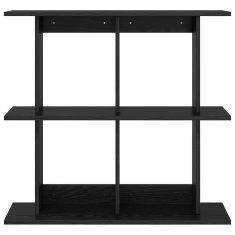 Vidaxl Stenska polica Črni hrast 100 x 20 x 75 cm