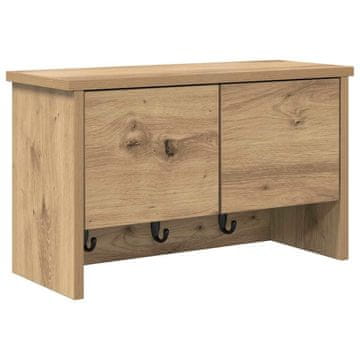 Vidaxl Nadwyčajna obešalnik za plašče Umetni hrast 50 x 20 x 30 cm