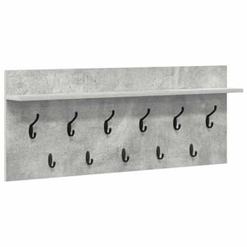 Vidaxl Nadwyčajna obešalnik za plašče Betonsko siva 100 x 40 x 12 cm