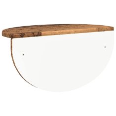 Vidaxl Stenska polica 2 kos Star les 48 x 24 x 24 cm Inženirski les