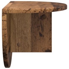 Vidaxl Stenska polica 2 kos Star les 48 x 24 x 24 cm Inženirski les