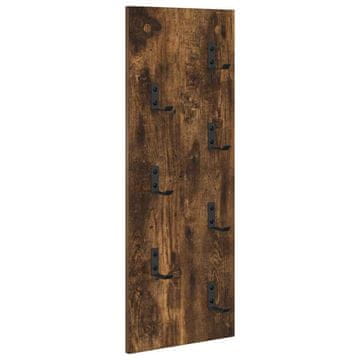 Vidaxl Nadwyčajna obešalnik za plašče Dimljeni oreh 30 x 1,5 x 80 cm