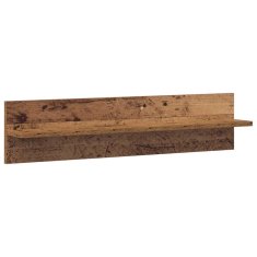Vidaxl Stenska polica 2 kos Star les 80 x 11,5 x 18 cm Inženirski les