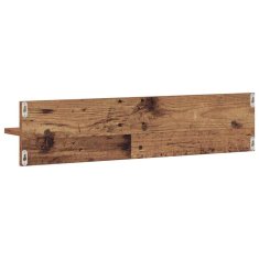 Vidaxl Stenska polica 2 kos Star les 80 x 11,5 x 18 cm Inženirski les