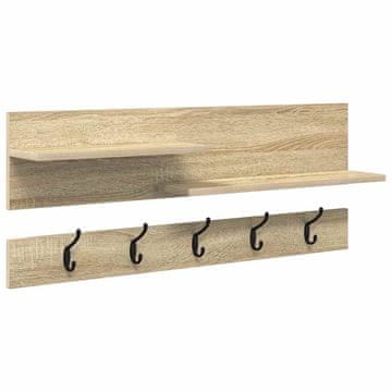 Vidaxl Nadwyčajna obešalnik za plašče Sonoma hrast 90 x 15 x 36 cm