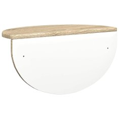 Vidaxl Stenska polica 2 kos Sonoma hrast 48 x 24 x 24 cm