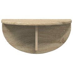 Vidaxl Stenska polica 2 kos Sonoma hrast 48 x 24 x 24 cm