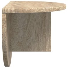 Vidaxl Stenska polica 2 kos Sonoma hrast 48 x 24 x 24 cm