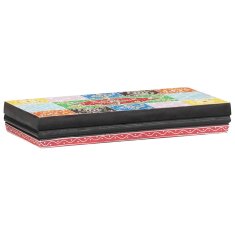 Vidaxl Stenske police 3 kos večbarvno 100 x 20 x 6 cm