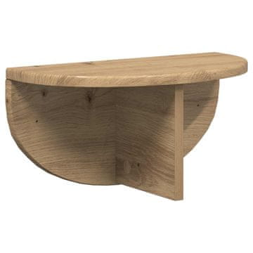 Vidaxl Stenska polica Umetni hrast 38 x 19 x 19 cm Konstruiran les