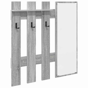 Vidaxl Nadwyčajna obešalnik za plašče Siva Sonoma 100 x 10 x 100 cm