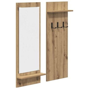 Vidaxl Nadwyčajna obešalnik za plašče Umetni hrast 70 x 10 x 90 cm