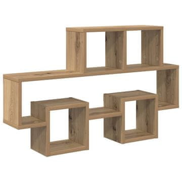 Vidaxl Stenska polica artisan hrast 82 x 15 x 51 cm Konstruiran les