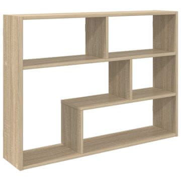 Vidaxl Stenska polica Montaža za steno Rjava 95 x 20 x 69,5 cm