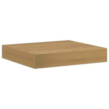 Vidaxl Stenska polica Rjava 23 x 23,5 x 4 cm Konstruiran les