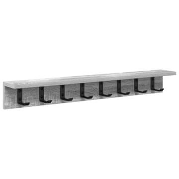 Vidaxl Nadwyčajna obešalnik za plašče Siva Sonoma 80 x 10,5 x 10,5 cm