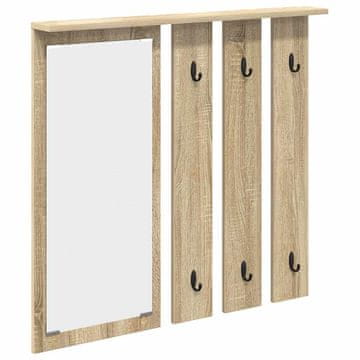 Vidaxl Nadwyčajna obešalnik za plašče sonoma hrast 84 x 10 x 80 cm