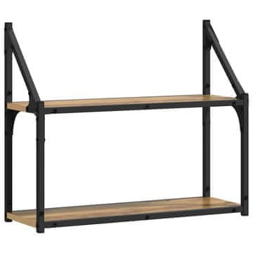 Vidaxl Stenska polica artisan hrast 60 x 21 x 51 cm Konstruiran les