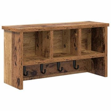 Vidaxl Nadwyčajna obešalnik za plašče Star les 50 x 16 x 26 cm