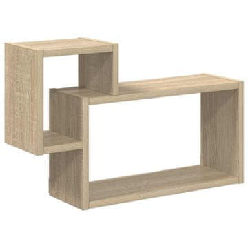 Vidaxl Stenska polica Montaža za steno Rjava 55 x 15 x 35 cm