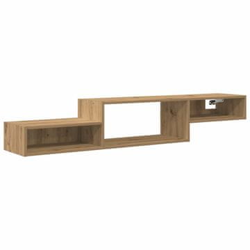 Vidaxl Stenska TV omarica Montaža za steno Artisan hrast