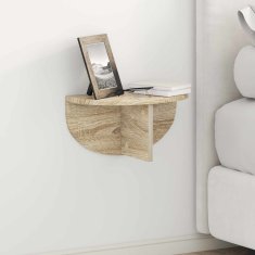 Vidaxl Stenska polica 2 kos Sonoma hrast 38 x 19 x 19 cm