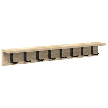 Vidaxl Nadwyčajna obešalnik za plašče Sonoma hrast 80 x 10,5 x 10,5 cm