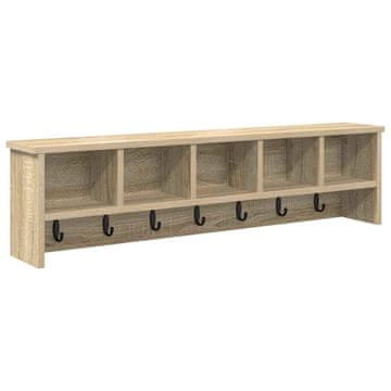 Vidaxl Nadwyčajna obešalnik za plašče Sonoma hrast 100 x 16 x 26 cm