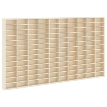 Vidaxl Stenska vitrina s polico Bež 98 x 4,5 x 55 cm Konstruiran les