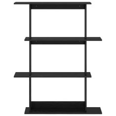 Vidaxl Stenska polica Črni hrast 100 x 20 x 126 cm