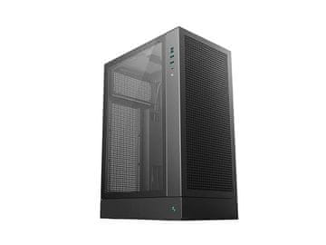 DEEPCOOL CH170 PLUS računalniško ohišje, Micro-ATX, kaljeno steklo, črno (R-CH170-BKNGM0-G)