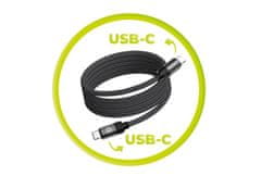 Mobile-origin podatkovni kabel, magnetni, USB-C na USB-C, 60 W, 1 m (MC2-USBC-1M-BLK)