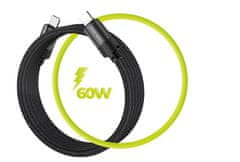 Mobile-origin podatkovni kabel, magnetni, USB-C na USB-C, 60 W, 1 m (MC2-USBC-1M-BLK)