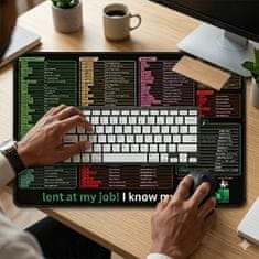 HOME & MARKER® Velika namizna podloga za miško, bližnjice na tipkovnici, nedrseča, 900×400 mm, za delo in gaming | SMARTIPAD