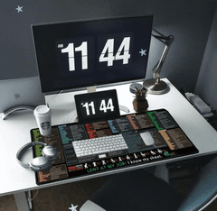 HOME & MARKER® Velika namizna podloga za miško, bližnjice na tipkovnici, nedrseča, 900×400 mm, za delo in gaming | SMARTIPAD
