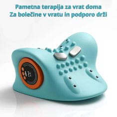 SOLFIT® Električni masažer za vrat, EMS stimulacija, toplotna terapija, sprostitev mišic in izboljšanje drže | MEGANECK