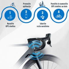 BikeFinder Gen2 GPS sledilec, proti kraji kolesa