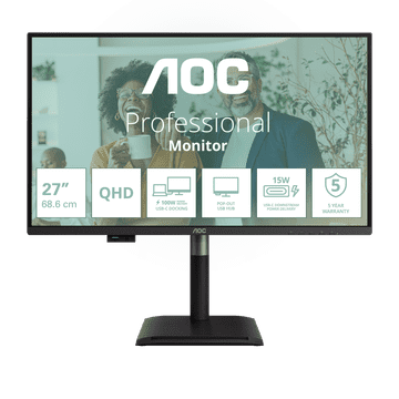 AOC Q27P4CV monitor, QHD, IPS, 120Hz, USB-C