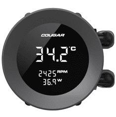 Cougar Poseidon Vistek ARGB komplet za tekočinsko hlajenje procesorja, 2500 RPM, 78,2 CFM, črni (CGR-PSDVARGB-B-360)