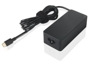 Lenovo USB-C 65W napajalnik za prenosnik, črne barve