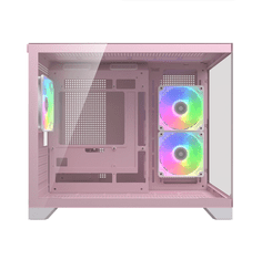 Cougar FV150 MINI računalniško ohišje, Mini Tower, kompaktna dvojna komora, roza (CGR-2QA6P-RGB)
