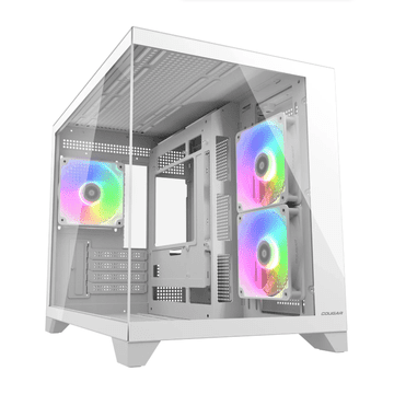 Cougar FV150 MINI računalniško ohišje, Mini Tower, kompaktna dvojna komora, belo (CGR-2QA6W-RGB)